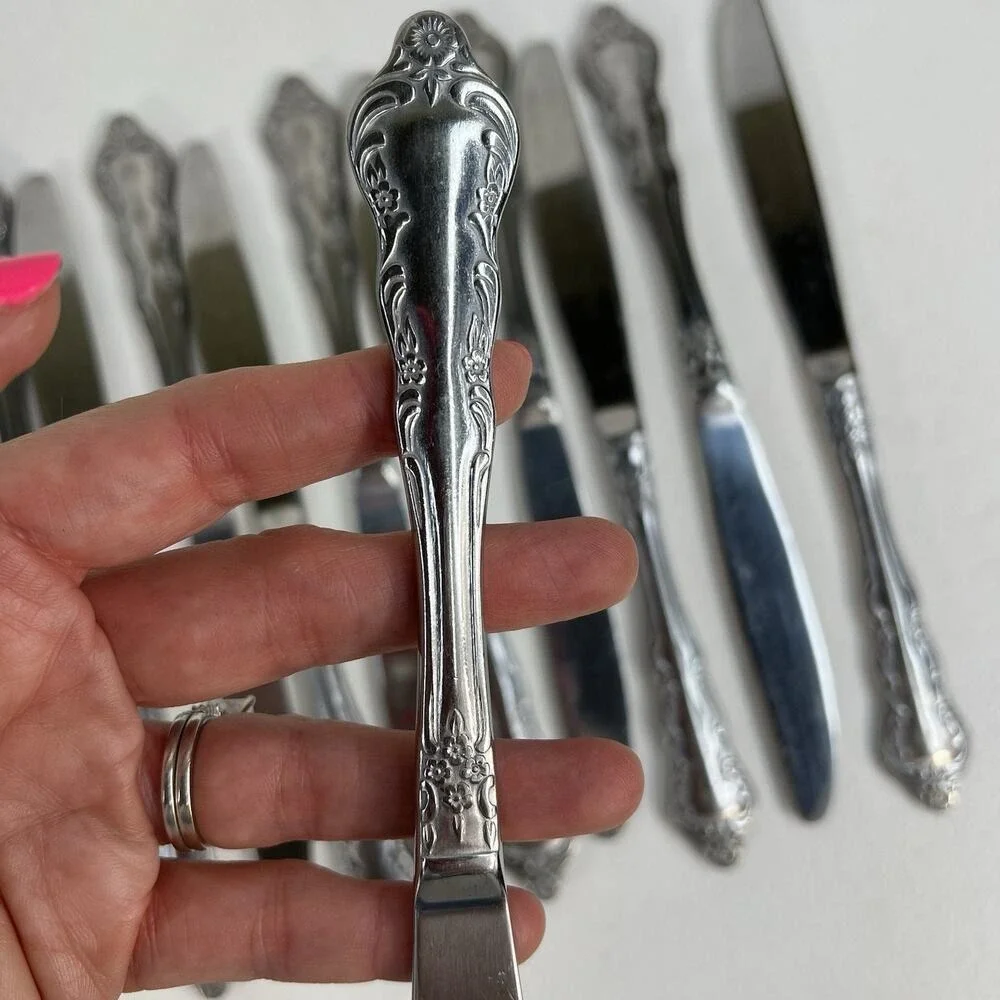 Michael Lloyd 12 Butter Knife Knives‎ Stainless Flatware Stainless Replacement